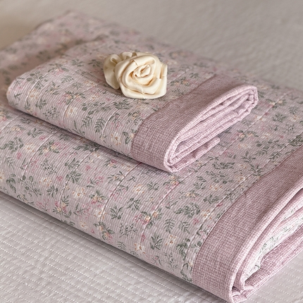 91家纺网 家纺一手货源 找家纺 （总）富瑞阁 2025新款ins风韩版AB全棉纯棉多功能床盖夏被盖毯单品件套三件套