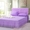 91家纺网 家纺一手货源 找家纺 情恒家纺 2025新款蕾丝床裙三件套系列-春暖花开 春暖花开-紫色
