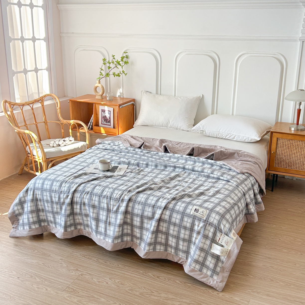 91家纺网 家纺一手货源 找家纺 （总）佰丝居 2025新款A类水洗棉夏被100%新疆棉花被空调被夏凉被