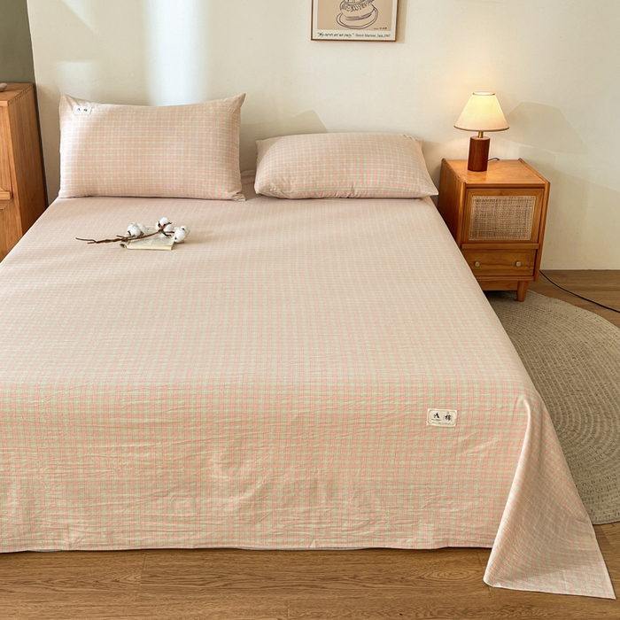 91家纺网 家纺一手货源 找家纺 21度C 2025新款A类全棉母婴级四件套单品系列-单床单 春野玉