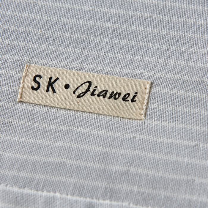 91家纺网 家纺一手货源 找家纺 朴尔家纺-毛巾被 2025新款日系条纹全棉三层纱布枕巾 简约条纹枕巾浅灰