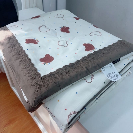 91家纺网 家纺一手货源 找家纺 （总）暖居 2025新款纯棉法式包边全棉夏被可机洗纯棉空调被夏凉被跑量款