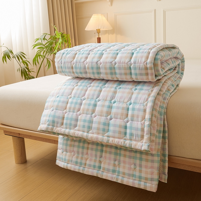 91家纺网 家纺一手货源 找家纺 （总）恋绒家纺 2025新款无印风床褥床护垫宿舍床垫亲肤水洗棉软床垫