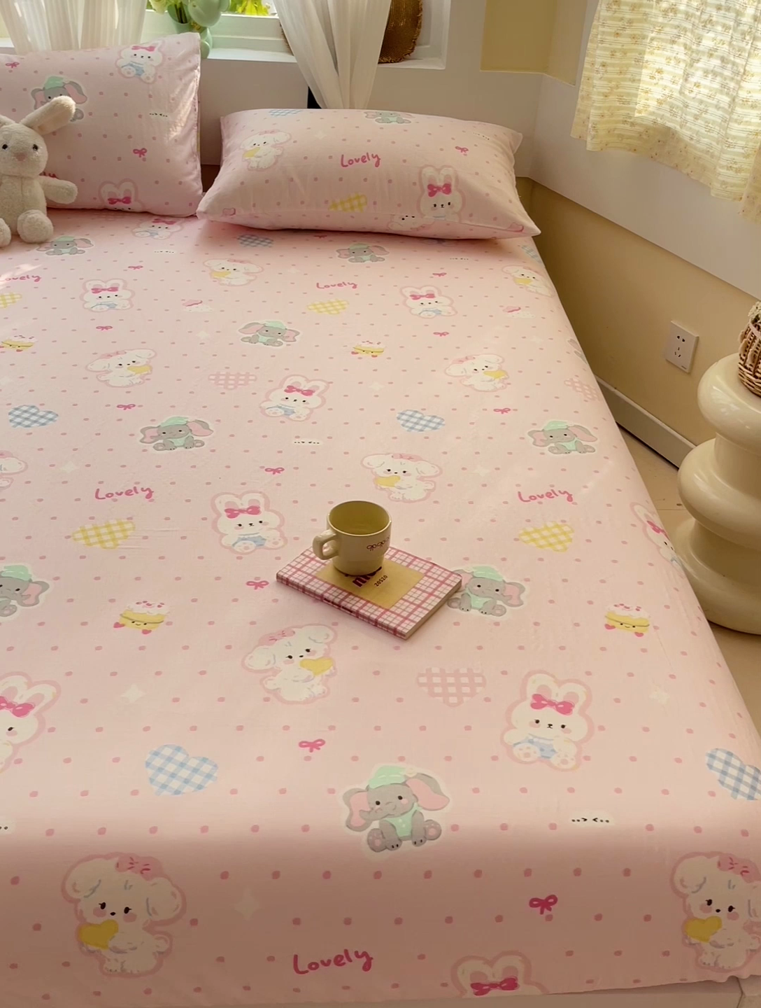 91家纺网 家纺一手货源 找家纺 （总）名兮家居 2025新款全棉双层纱床笠