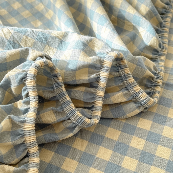 91家纺网 家纺一手货源 找家纺 21度C 2025新款A类全棉母婴级四件套单品系列-单床笠 琉璃格