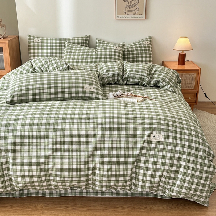 91家纺网 家纺一手货源 找家纺 21度C 2025新款A类全棉母婴级四件套单品系列-四件套 澳白绿