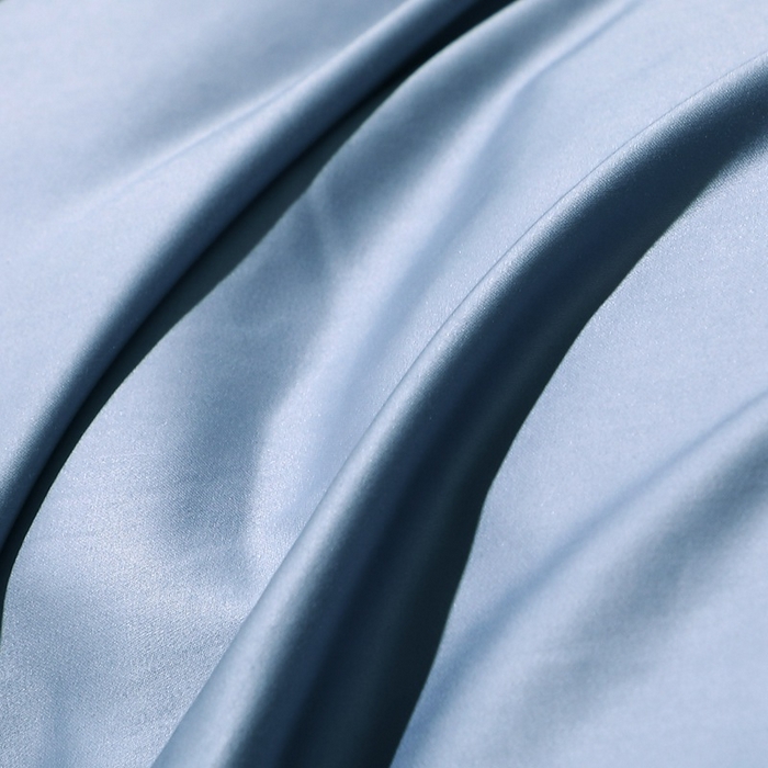 91家纺网 家纺一手货源 找家纺 晶缦家纺 2025新款全棉纯棉50支双股贡缎长绒棉纯色单品被套 绮芸-天青蓝 