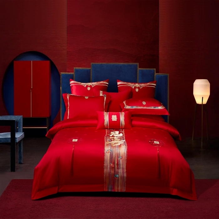 91家纺网 家纺一手货源 找家纺 爱情故事2025新款婚庆新品 开门见喜