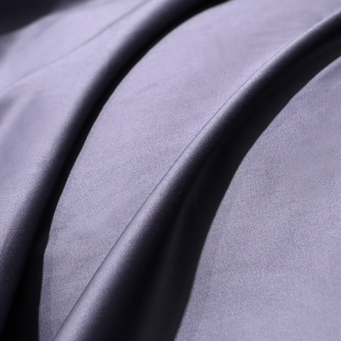 91家纺网 家纺一手货源 找家纺 晶缦家纺 2025新款全棉纯棉50支双股贡缎长绒棉纯色单品被套 绮芸-深度灰