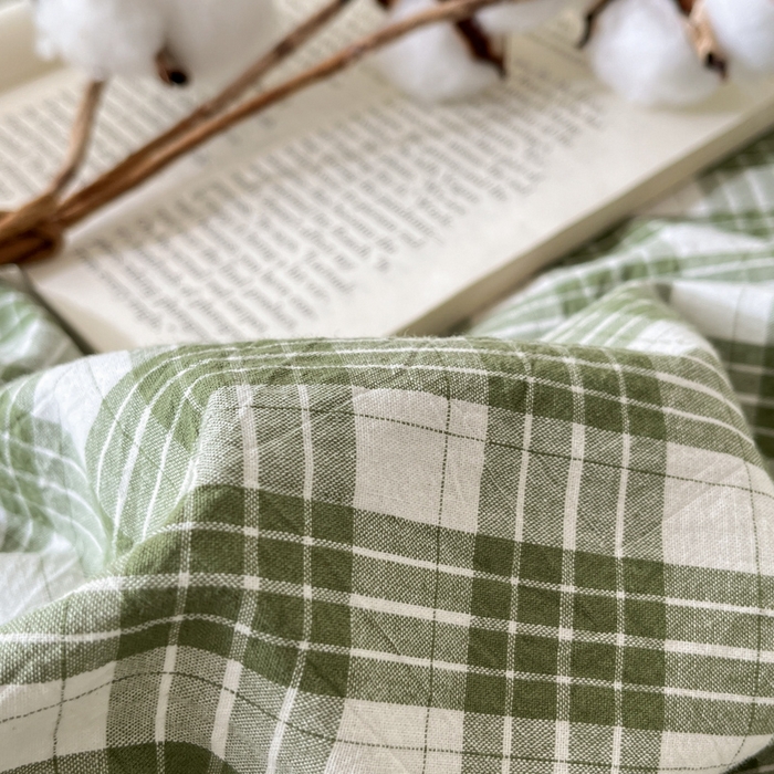 91家纺网 家纺一手货源 找家纺 21度C 2025新款A类全棉母婴级四件套单品系列-单枕套 澳白绿