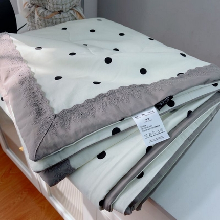 91家纺网 家纺一手货源 找家纺 （总）暖居 2025新款纯棉法式包边全棉夏被可机洗纯棉空调被夏凉被跑量款