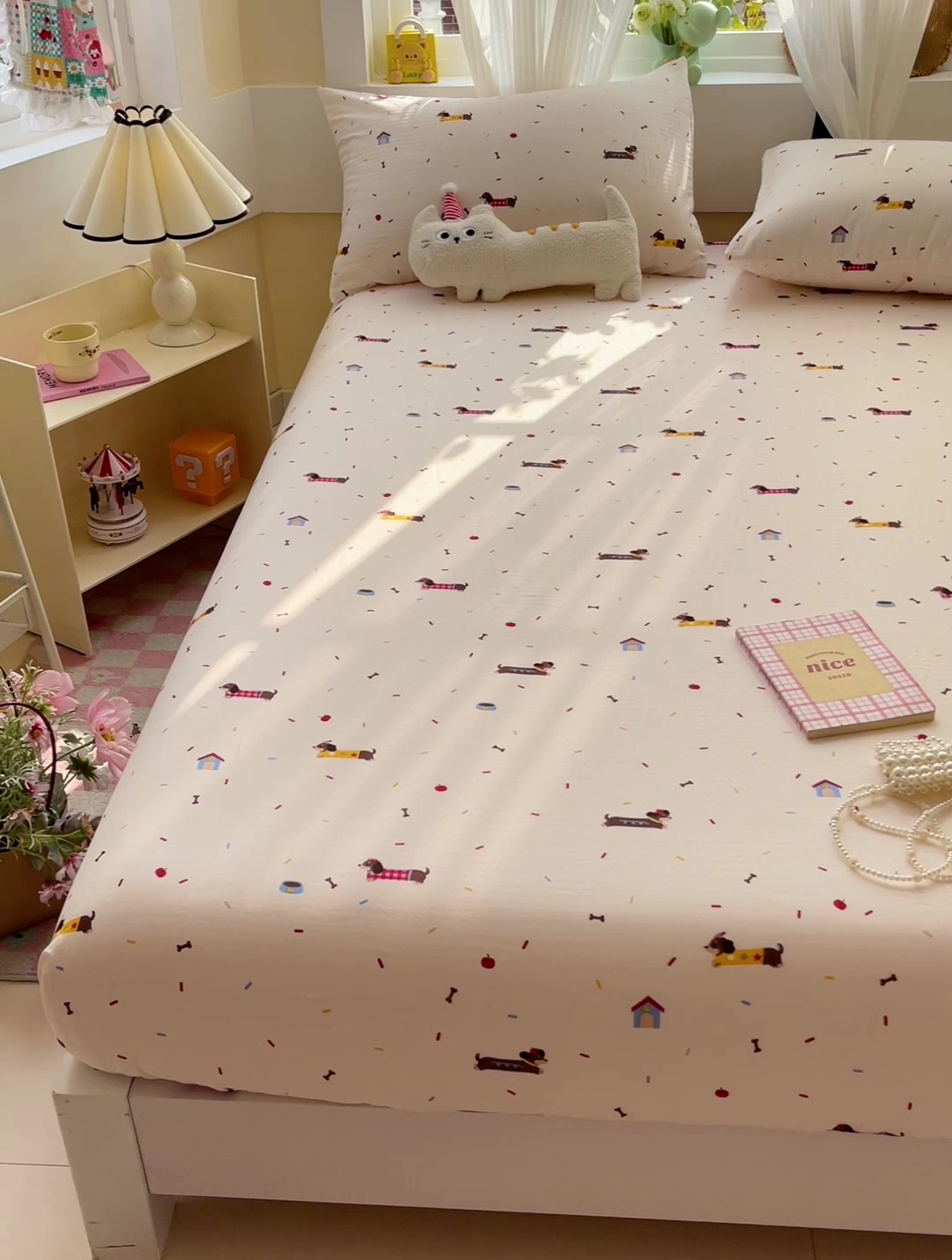 91家纺网 家纺一手货源 找家纺 （总）名兮家居 2025新款全棉双层纱床笠