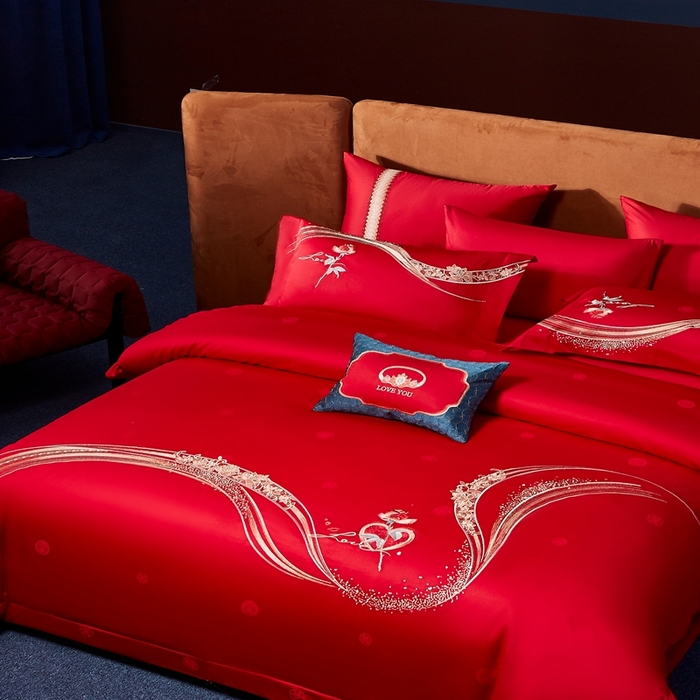 91家纺网 家纺一手货源 找家纺 爱情故事2025新款婚庆新品 知心爱人