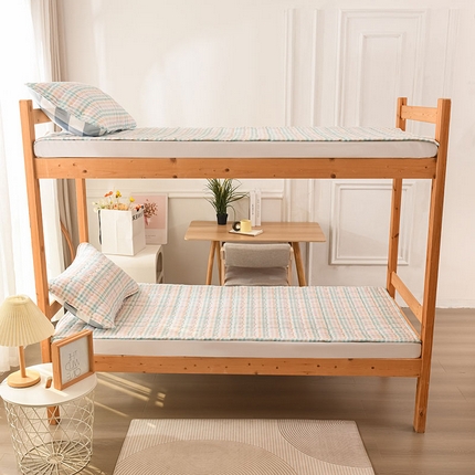 91家纺网 家纺一手货源 找家纺 （总）恋绒家纺 无印风高低床学生床褥水洗棉宿舍上下铺软床垫