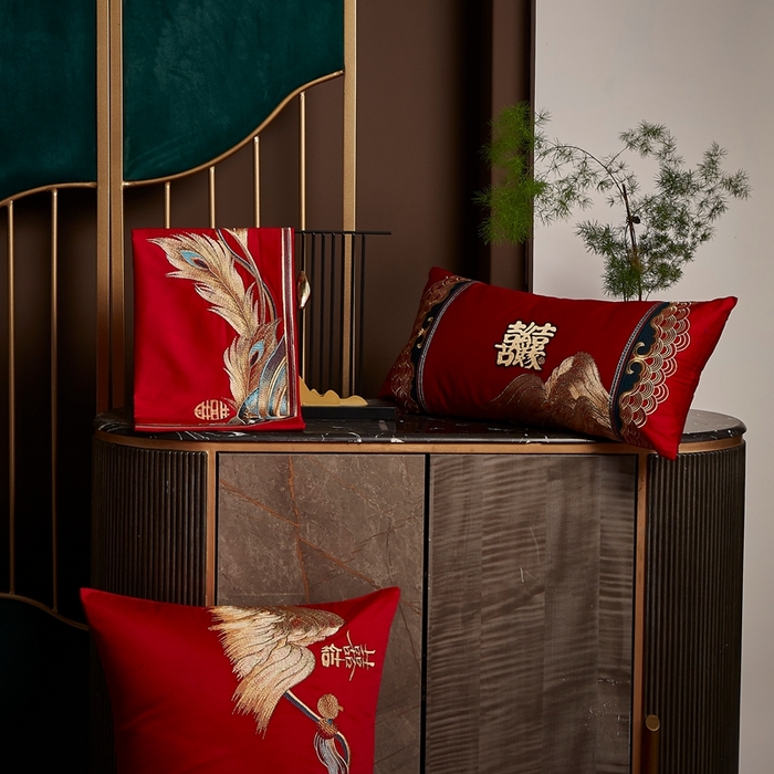 91家纺网 家纺一手货源 找家纺 爱情故事2025新款婚庆新品 喜事良缘