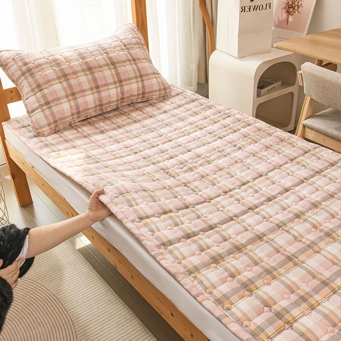 91家纺网 家纺一手货源 找家纺 （总）恋绒家纺 无印风高低床学生床褥水洗棉宿舍上下铺软床垫