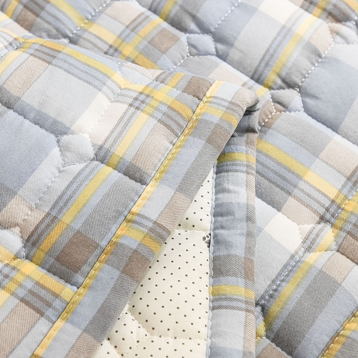 91家纺网 家纺一手货源 找家纺 恋绒家纺 无印风高低床学生床褥水洗棉宿舍上下铺软床垫 灰蓝格