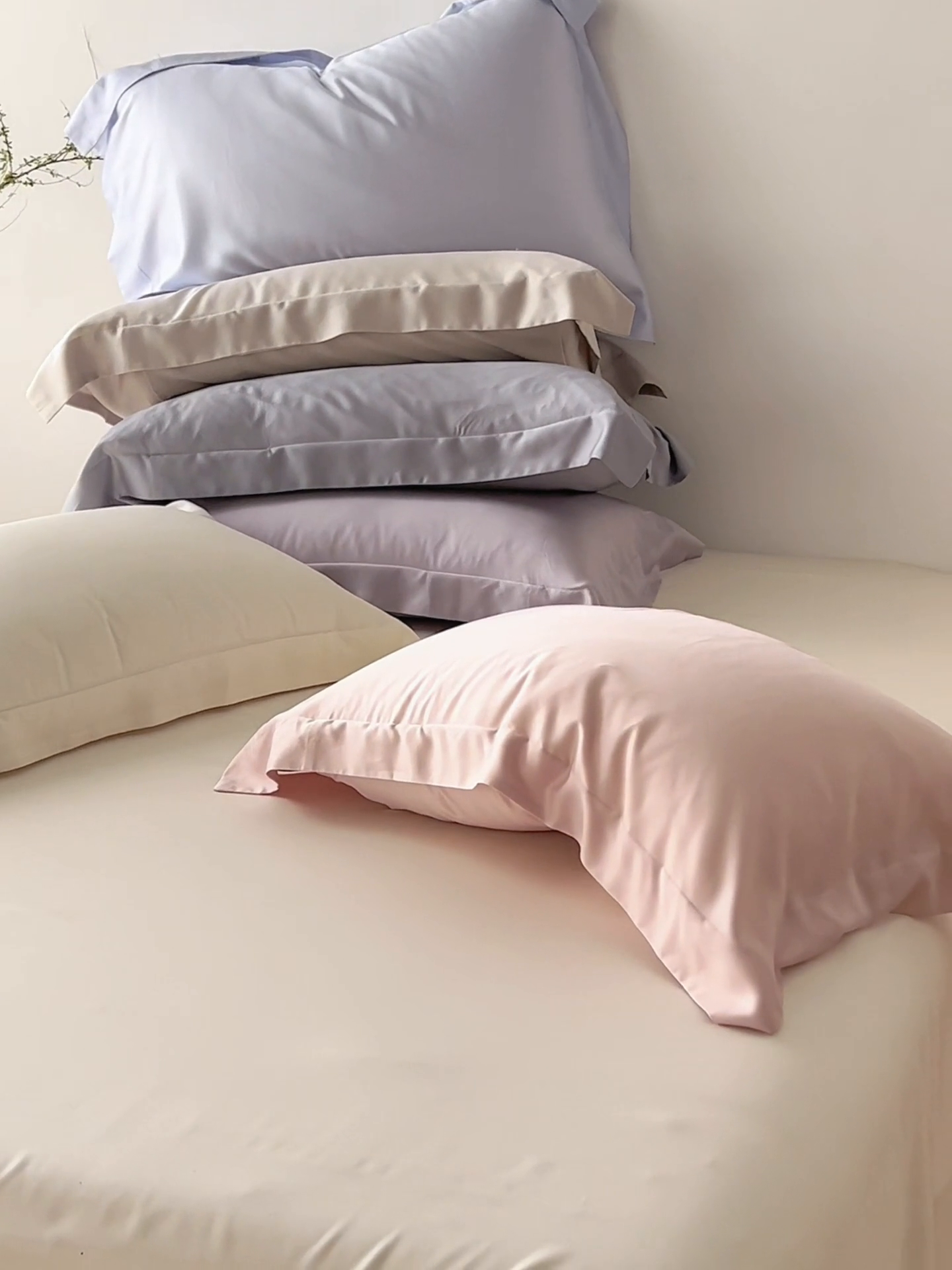 91家纺网 家纺一手货源 找家纺 （总）简纯主义 2025新款100s超细旦天丝-单枕套