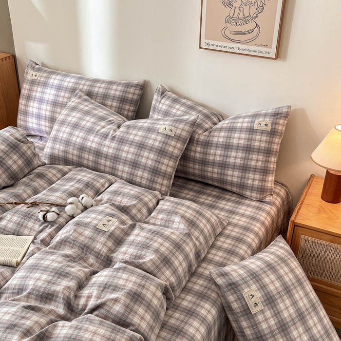 91家纺网 家纺一手货源 找家纺 21度C 2025新款A类全棉母婴级四件套单品系列-四件套 可可粉