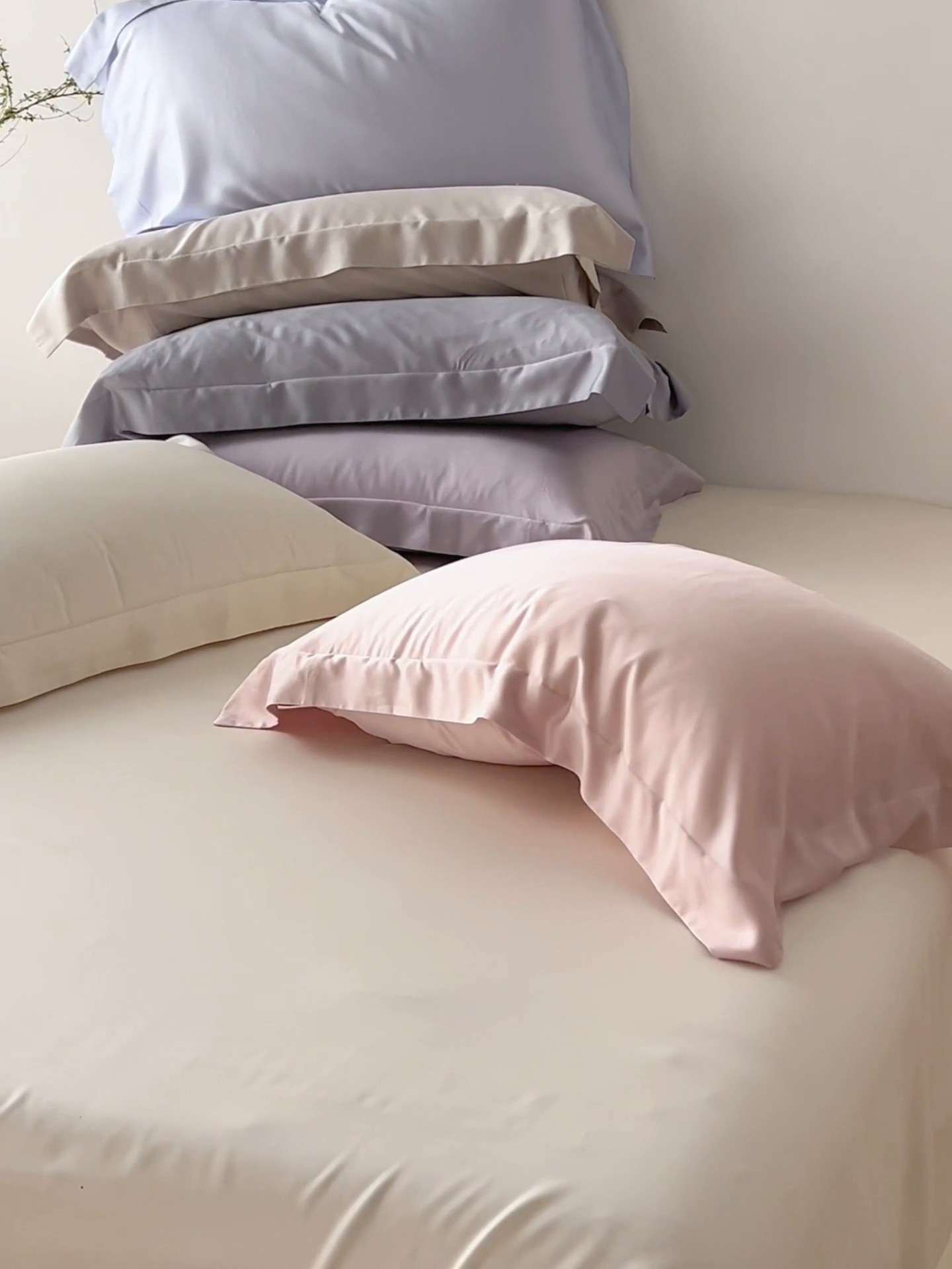 91家纺网 家纺一手货源 找家纺 （总）简纯主义 2025新款100s超细旦天丝-单枕套