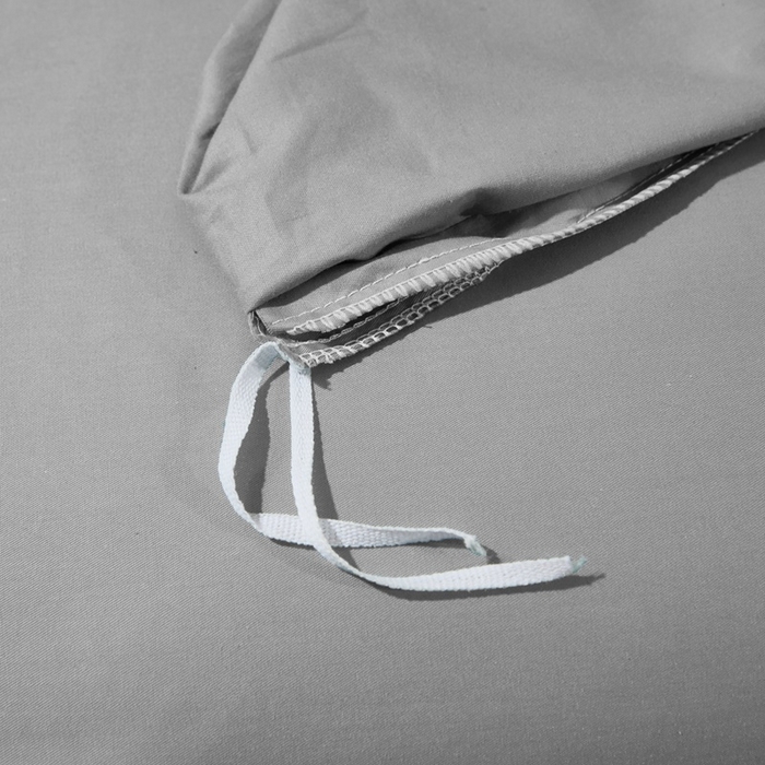 91家纺网 家纺一手货源 找家纺 晶缦家纺 2025新款喷气全棉13376纯棉斜纹纯色被套-沐兰 沐兰-典雅灰