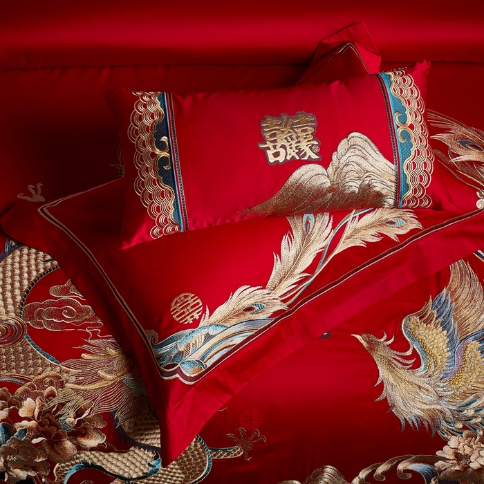 91家纺网 家纺一手货源 找家纺 爱情故事2025新款婚庆新品 喜事良缘