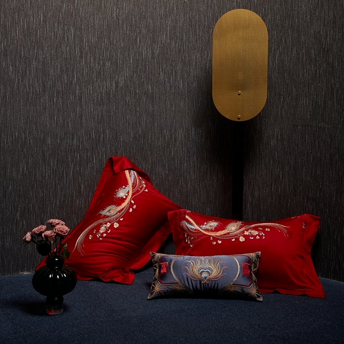 91家纺网 家纺一手货源 找家纺 爱情故事2025新款婚庆新品 喜结连理