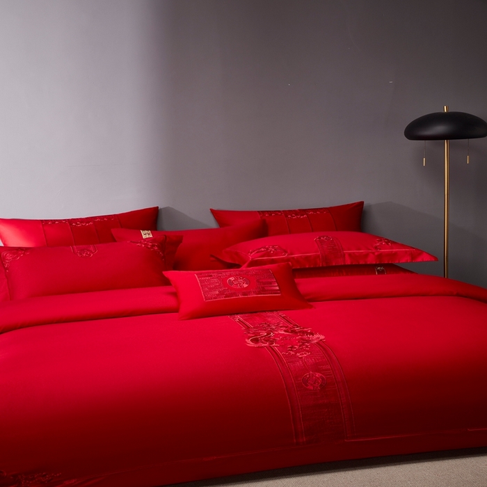 91家纺网 家纺一手货源 找家纺 爱情故事2025新款婚庆新品 锦绣红妆