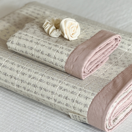 91家纺网 家纺一手货源 找家纺 （总）富瑞阁 2025新款ins风韩版AB全棉纯棉多功能床盖夏被盖毯单品件套三件套