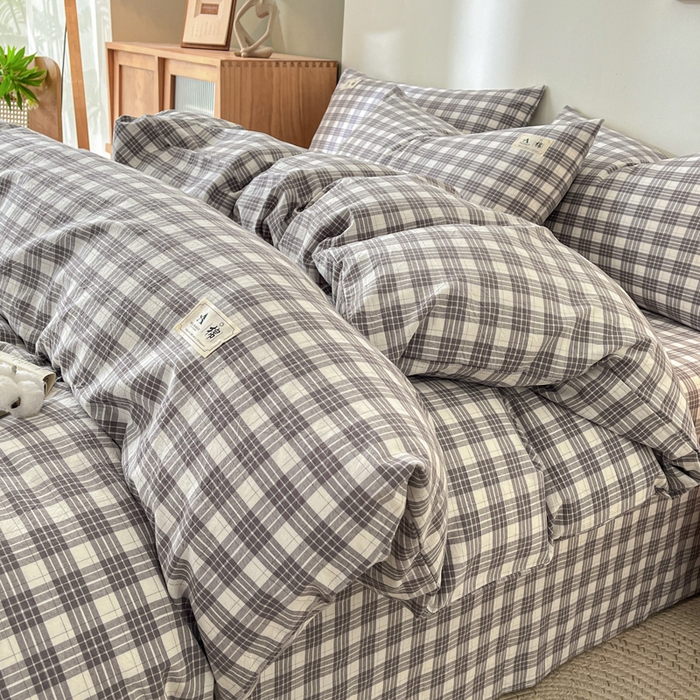 91家纺网 家纺一手货源 找家纺 21度C 2025新款A类全棉母婴级四件套单品系列-单被套 澳白灰