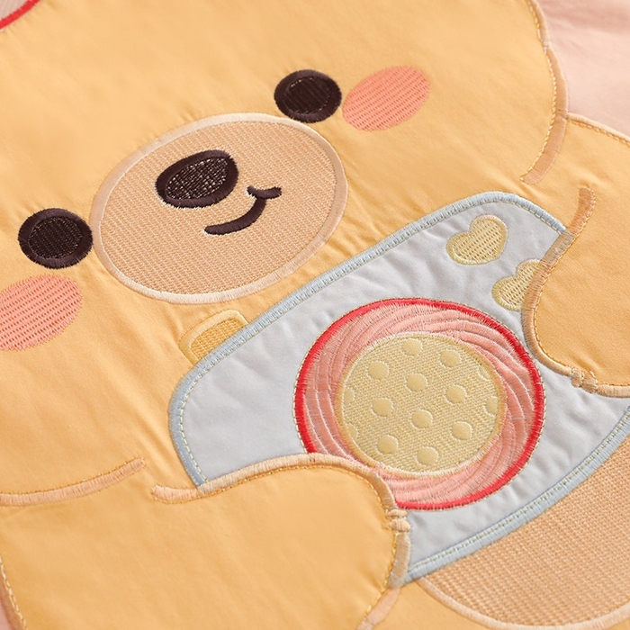 91家纺网 家纺一手货源 找家纺 绒棉世家 2025绒棉世家新款全棉水洗棉贴布绣专版四件套 宠物乐园