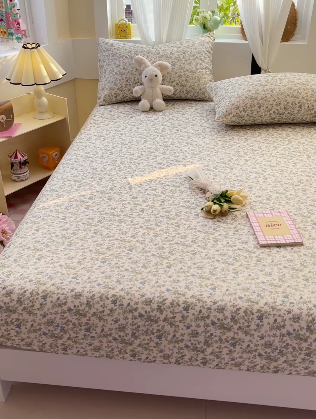 91家纺网 家纺一手货源 找家纺 （总）名兮家居 2025新款全棉双层纱床笠