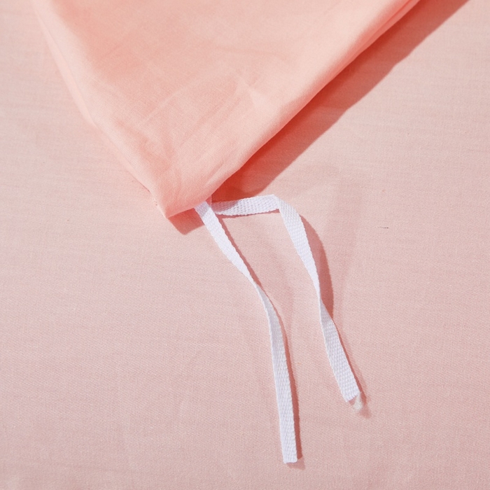 91家纺网 家纺一手货源 找家纺 晶缦家纺 2025新款喷气全棉13376纯棉斜纹纯色被套-沐兰 沐兰-粉玉