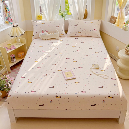 91家纺网 家纺一手货源 找家纺 （总）名兮家居 2025新款全棉双层纱床笠