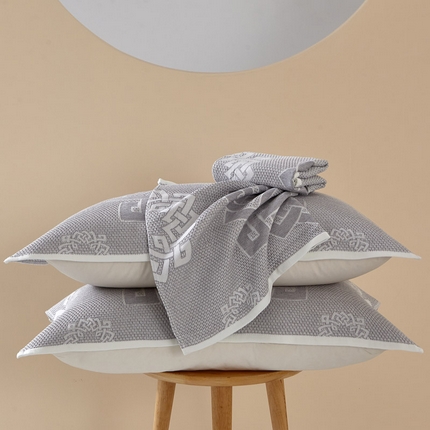 91家纺网 家纺一手货源 找家纺 （总）朴尔家纺-毛巾被 2025新款全棉纱布蜂窝结构系列枕巾