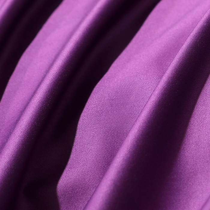 91家纺网 家纺一手货源 找家纺 晶缦家纺 2025新款全棉纯棉50支双股贡缎长绒棉纯色单品被套 绮芸-罗兰紫 