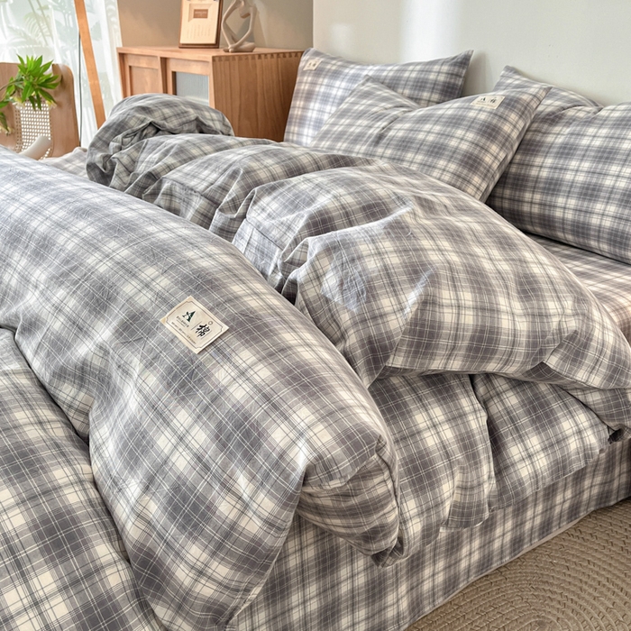 91家纺网 家纺一手货源 找家纺 21度C 2025新款A类全棉母婴级四件套单品系列-单被套 可可灰