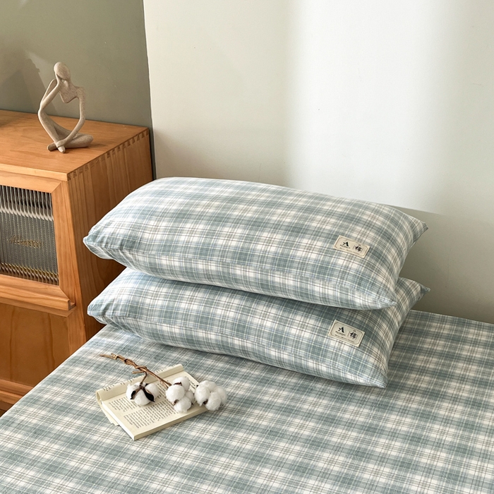 91家纺网 家纺一手货源 找家纺 21度C 2025新款A类全棉母婴级四件套单品系列-单枕套 可可兰