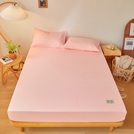 91家纺网 家纺一手货源 找家纺 曼陀罗 2025新款原棉纯色床笠系列 暖心玉