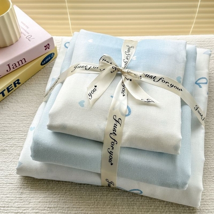 2025新款双层纱印花卡通四件套-叠拍 星辰