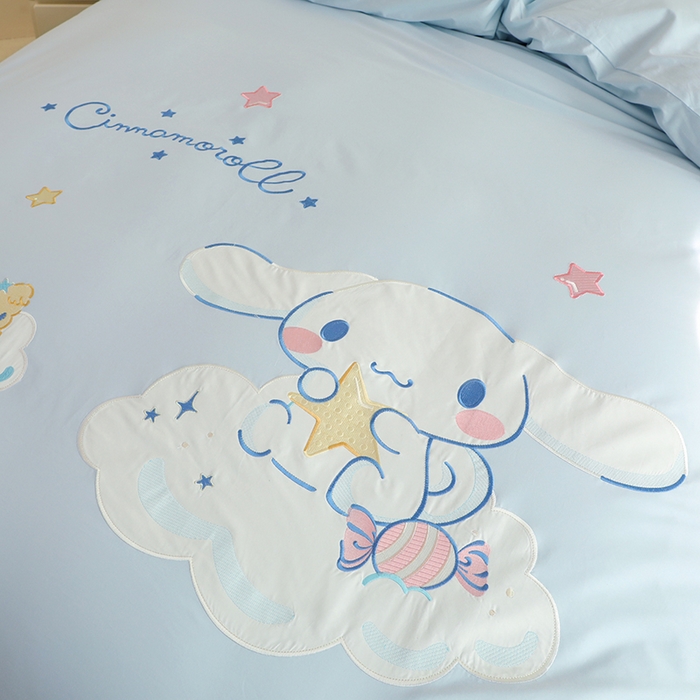 91家纺网 家纺一手货源 找家纺 绒棉世家 2025绒棉世家新款全棉水洗棉贴布绣专版四件套 玉贵狗