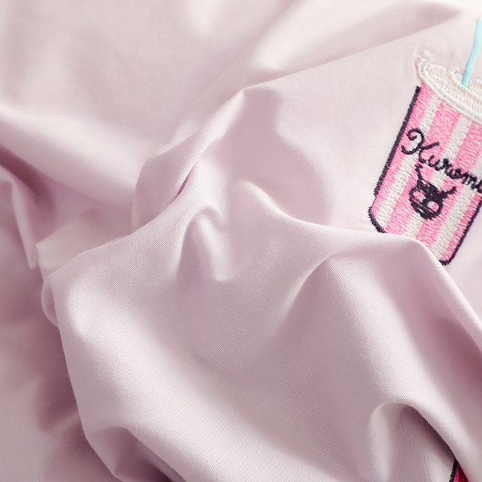 91家纺网 家纺一手货源 找家纺 绒棉世家 2025绒棉世家新款全棉水洗棉贴布绣专版四件套 库洛米