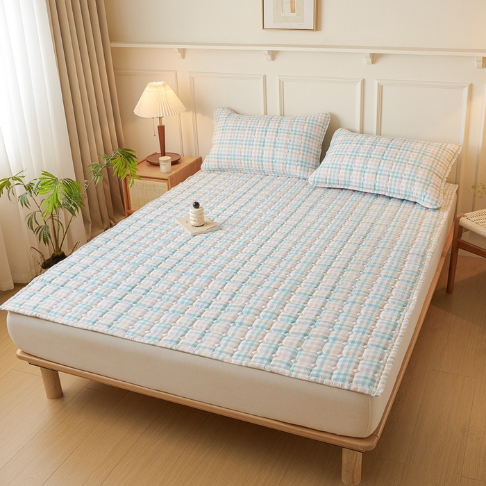 91家纺网 家纺一手货源 找家纺 （总）恋绒家纺 2025新款无印风床褥床护垫宿舍床垫亲肤水洗棉软床垫