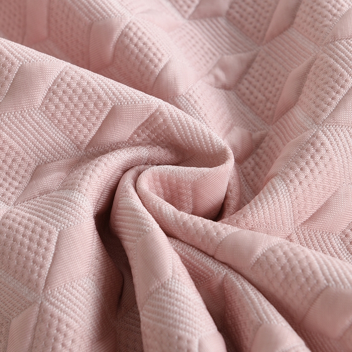 91家纺网 家纺一手货源 找家纺 小猫派 2025夏季冰丝枕头套A类豆豆凉感常规枕套 凉感不绣花-菱形粉