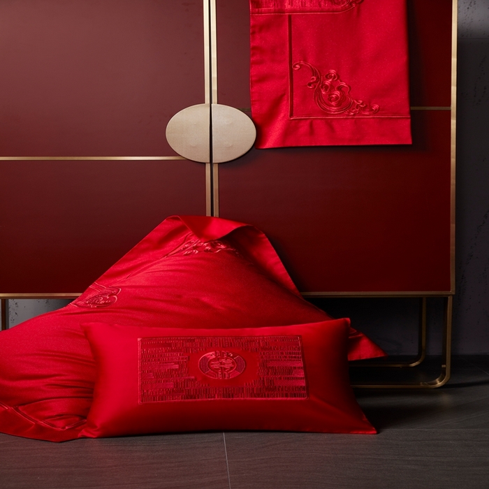 91家纺网 家纺一手货源 找家纺 爱情故事2025新款婚庆新品 锦绣红妆