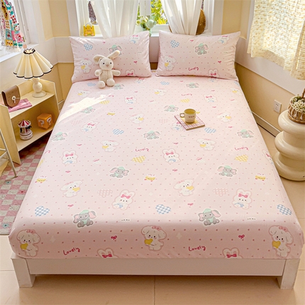 91家纺网 家纺一手货源 找家纺 （总）名兮家居 2025新款全棉双层纱床笠