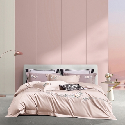 爱情故事2025春夏居家新品四件套 盛夏-豆沙