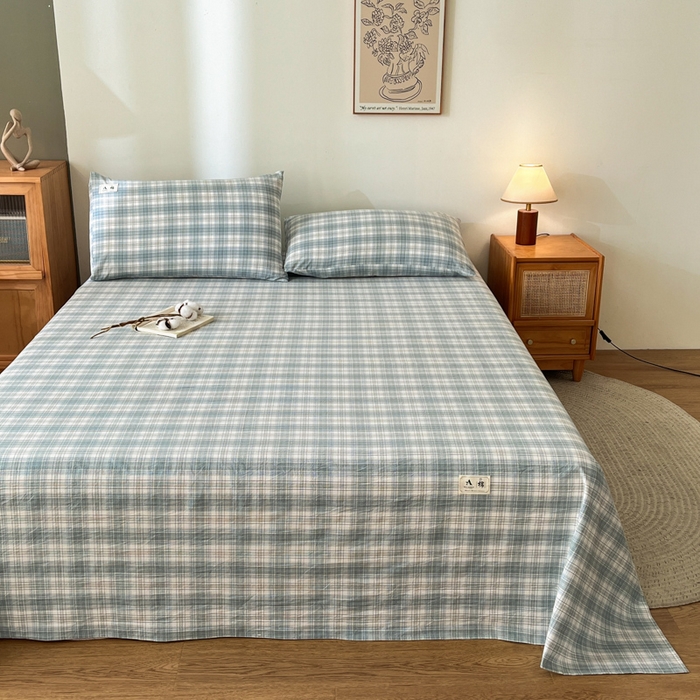 91家纺网 家纺一手货源 找家纺 21度C 2025新款A类全棉母婴级四件套单品系列-单床单 可可兰