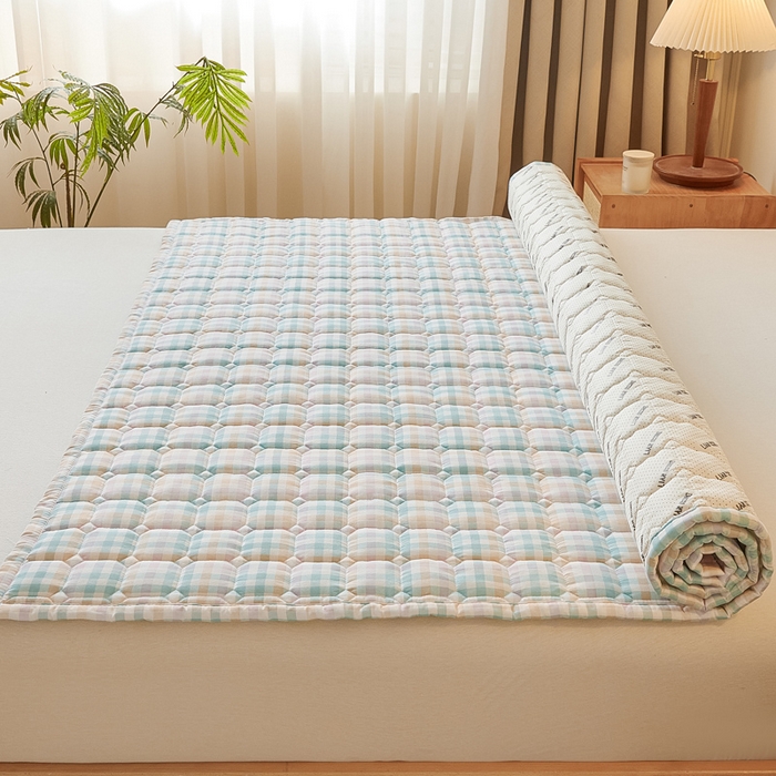 91家纺网 家纺一手货源 找家纺 （总）恋绒家纺 2025新款无印风床褥床护垫宿舍床垫亲肤水洗棉软床垫