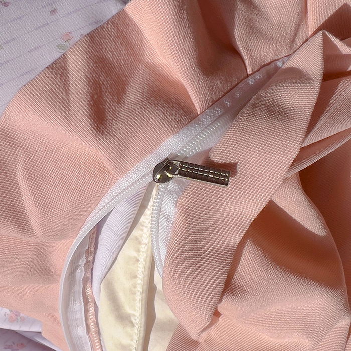 91家纺网 家纺一手货源 找家纺 欧尚 2025新款针织棉双层纱四件套 蔷薇